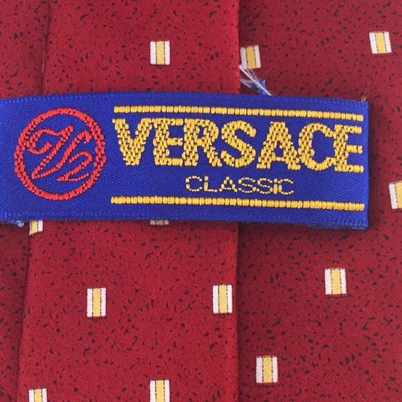 VERSACE CLASSIC SILK TIE - Picture 4 of 14